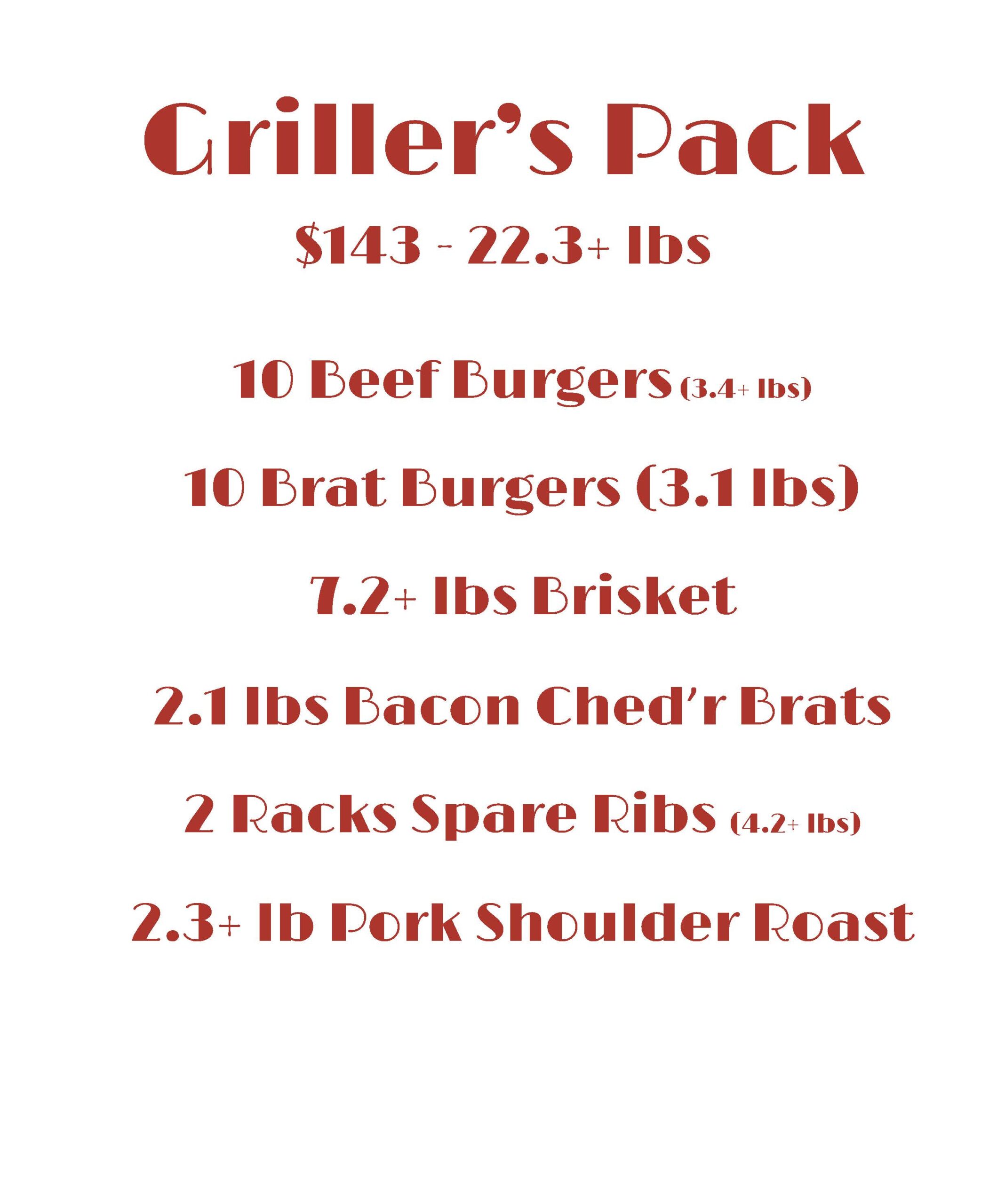 Griller's Pack - 3194