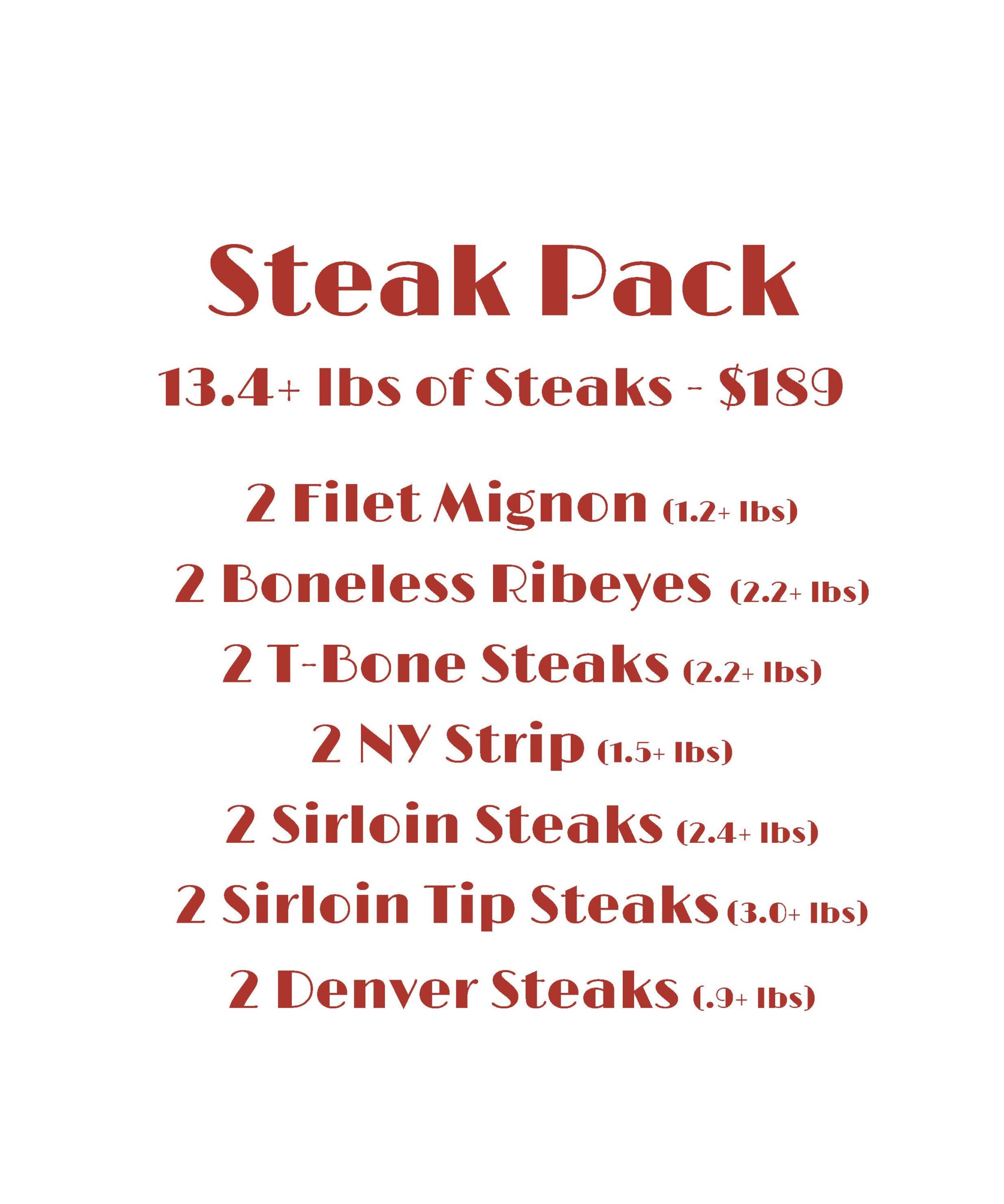 Steak Pack - 3231